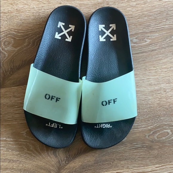 OFF-WHITE POOL SLIDES US WOMEN SZ 39 - Picture 2 of 4